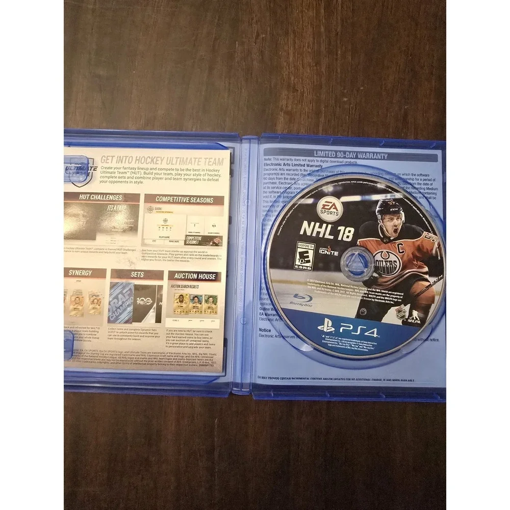 NHL 18 Sony PlayStation 4 PS4 Hockey Game